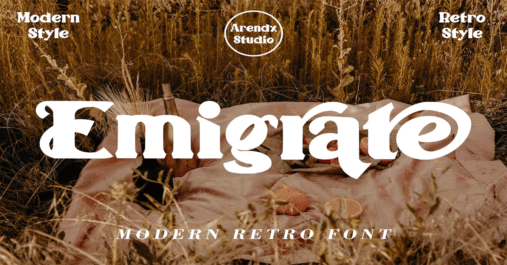 Emigrate Modern Retro Premium Font