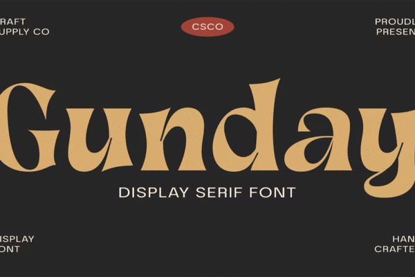 Gunday Premium Free Font Download