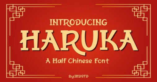 Haruka Half Chinese Premium Free Font
