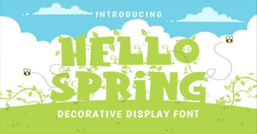 Hello Spring Flyer Premium Free Font