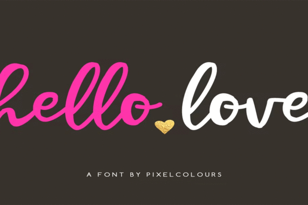 Hello Love Font Download Premium Free