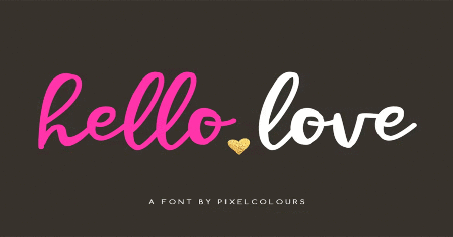 Hello Love Font Download Premium Free