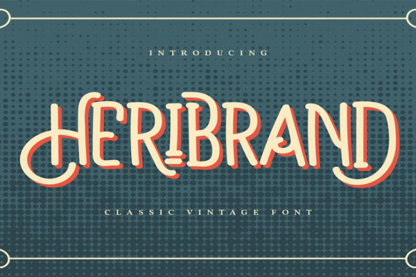 Heribrand Classic Vintage Premium Font