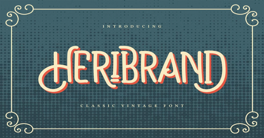Heribrand Classic Vintage Premium Font