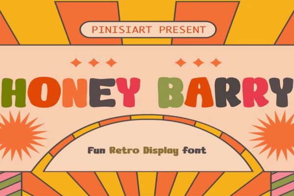 Honey Barry Fun Retro Premium Font