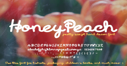 Honey Peach Script Premium Free Font