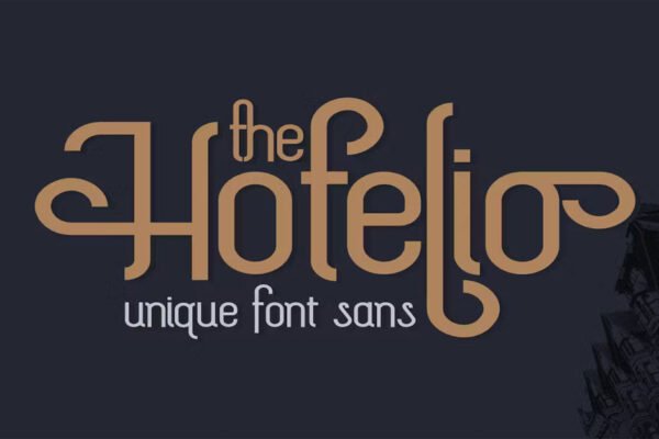 The Hotelio Sans-Serif, Unique Download Premium Free Font