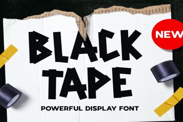 Backtape display, Futuristic Download premium free Font