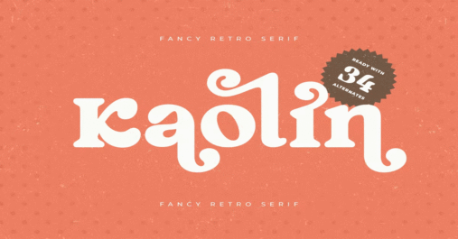 Kaolin Fancy Retro Premium Font