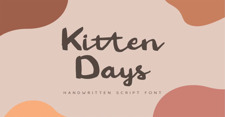 Kitten Days Premium Free Font Download