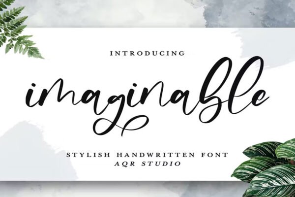 Imaginable - Typography,Stylish Handwritten free Font