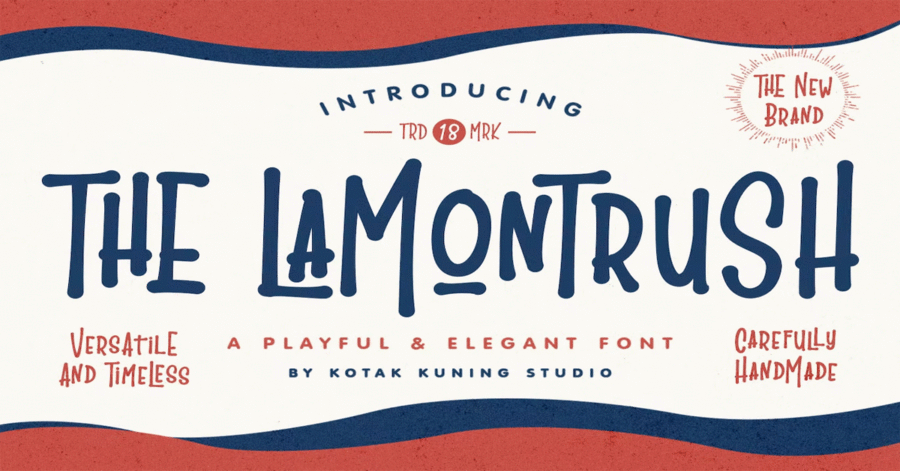 The Lamontrush Vintage Premium Free Font