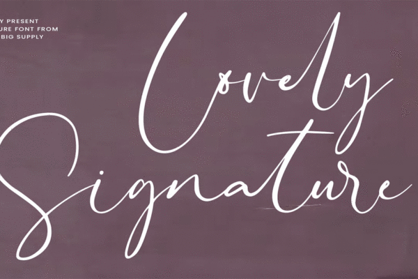 Lovely Signature Premium Free Font Download
