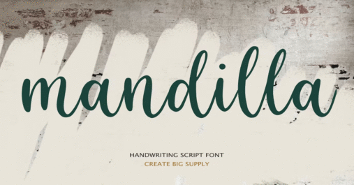 Mandilla Bold Calligraphy Premium Free Font