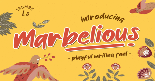 Marbelious Typography Premium Free Font