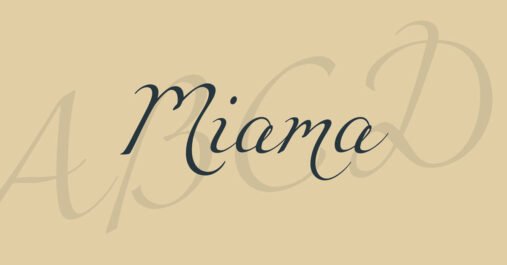 Miama Cursive Download Free Font