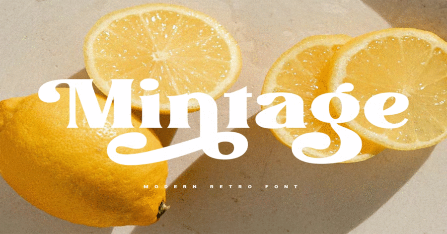 Mintage Modern Retro Premium Font