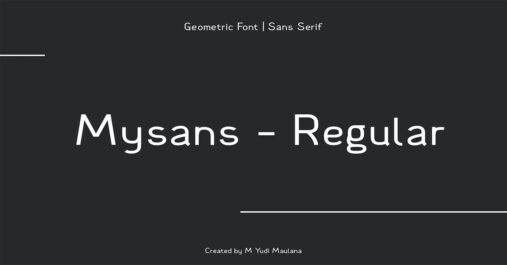 Mysans M Sans Serif Font Download Free