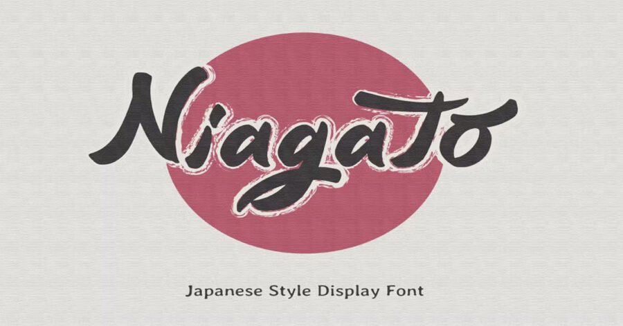 Niagato Japanese Display Premium Font