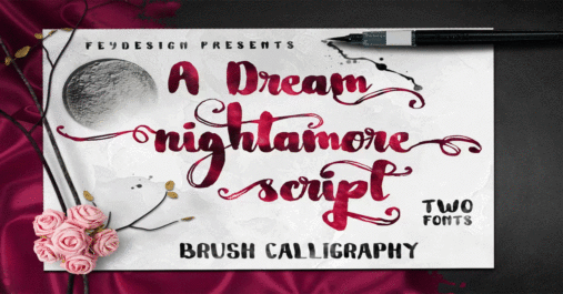 Nightamore Brush Premium Free Font Download