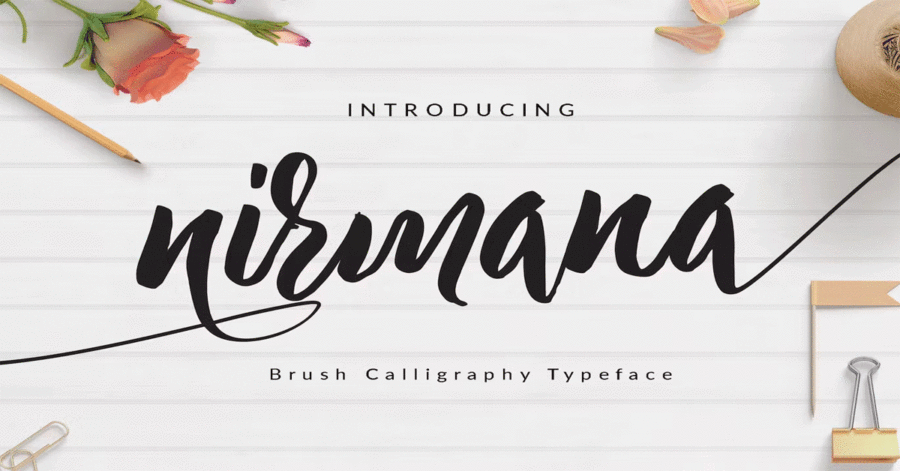 Nirmana Brush Download Premium Free Font