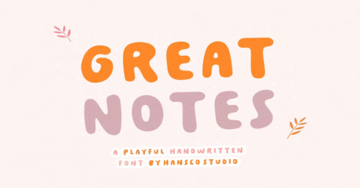 Great Notes Premium Free Font Download