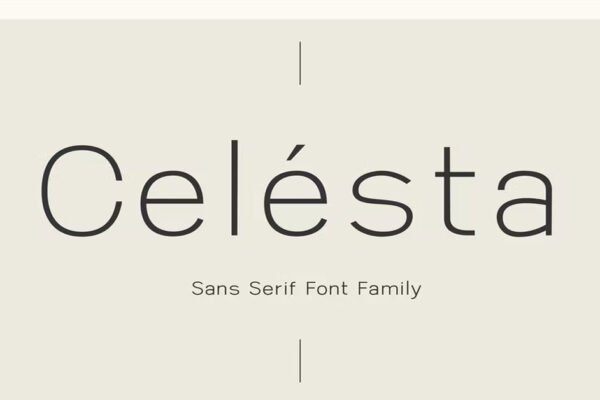 Celesta - Sans Serif Cool premium free Font