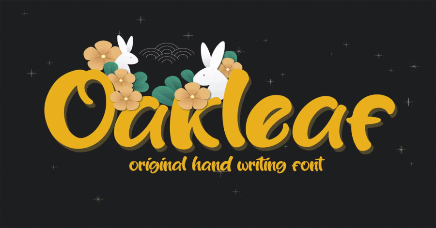 Oakleaf Font stylish Signature Premium Free Font