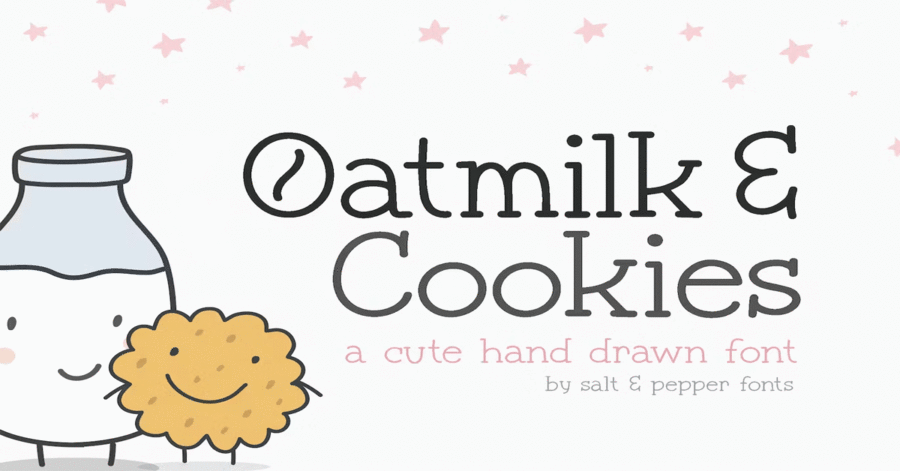 Oatmilk & Cookies Premium Free Font