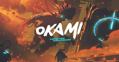 Okami Brush Premium Free Font Download