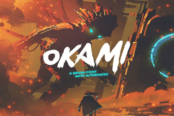 Okami Brush Premium Free Font Download