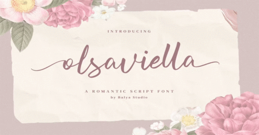 Olsaviella - Signature Font Download Premium Free Font