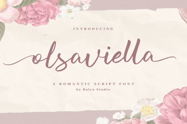 Olsaviella - Signature Font Download Premium Free Font