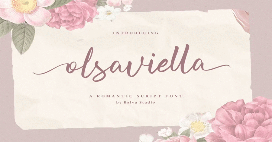 Olsaviella - Signature Font Download Premium Free Font