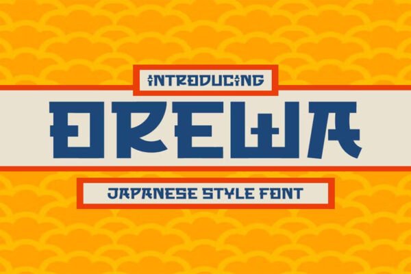 Orewa Japanese Style Premium Font