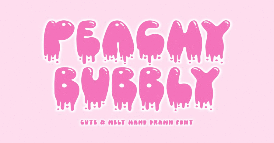 Peachy Bubbly Font Download Premium Free