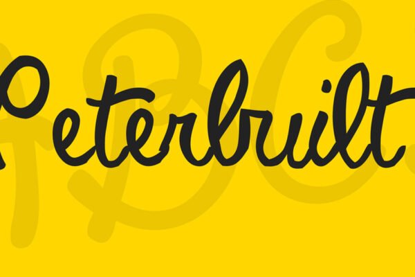 Peterbuilt Cursive Download Premium Free Font