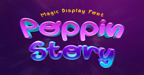 Poppin Story Script Premium Font
