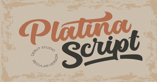 Platina Script Premium Free Font Download