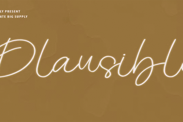 Plausible Handwriting Premium Free Font