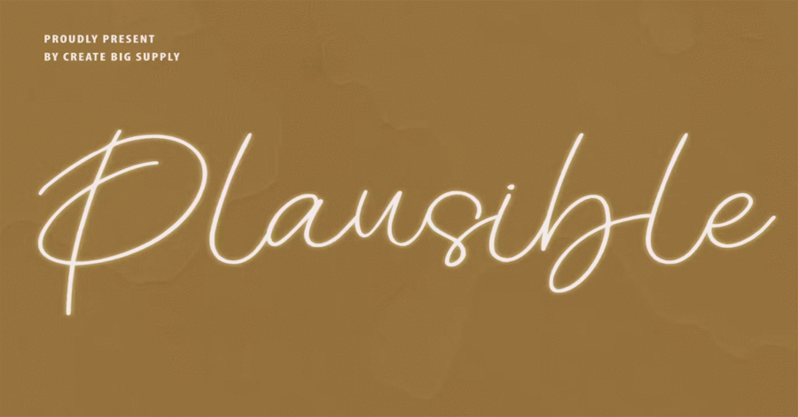 Plausible Handwriting Premium Free Font