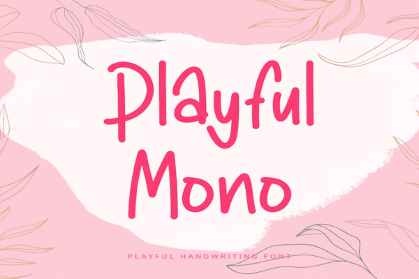 Playful Mono Script Premium Font