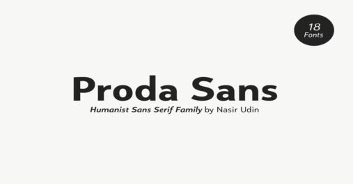 Proda Sans Family - 18 Fonts Download Free Font