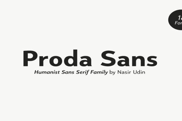 Proda Sans Family - 18 Fonts Download Free Font