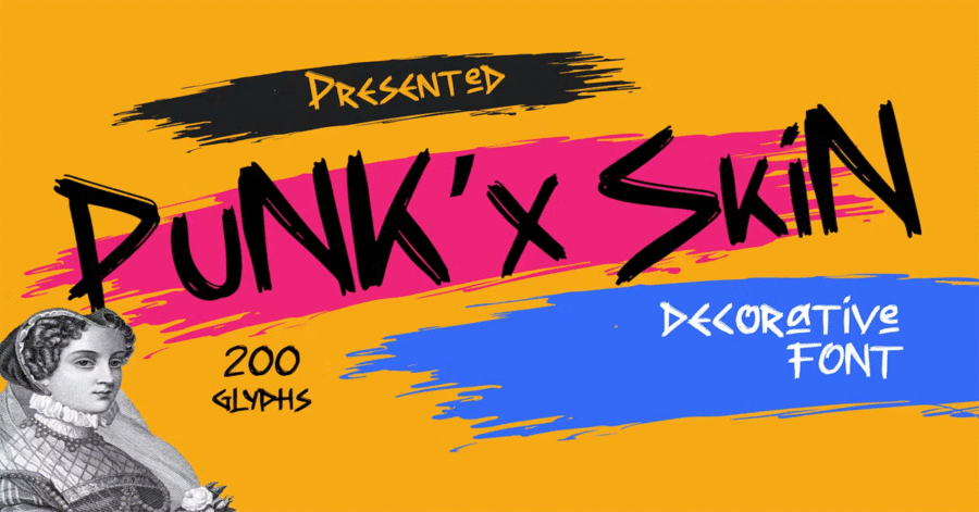 Punkx Skin Youtube Premium Free Font