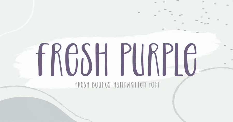 Fresh Purple Premium Free Font Download