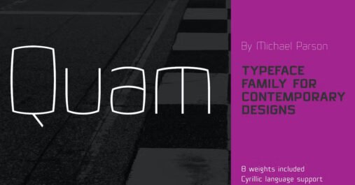 Quam Russian Premium Free Font