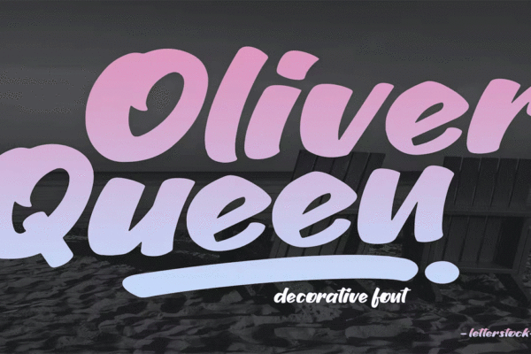 Oliver Queen Display, Brand Premium Free Font