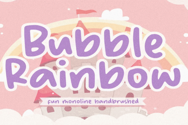 Bubble Rainbow Font Download Premium Free