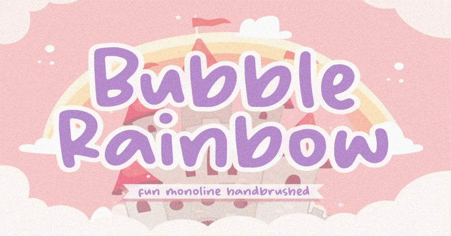 Bubble Rainbow Font Download Premium Free